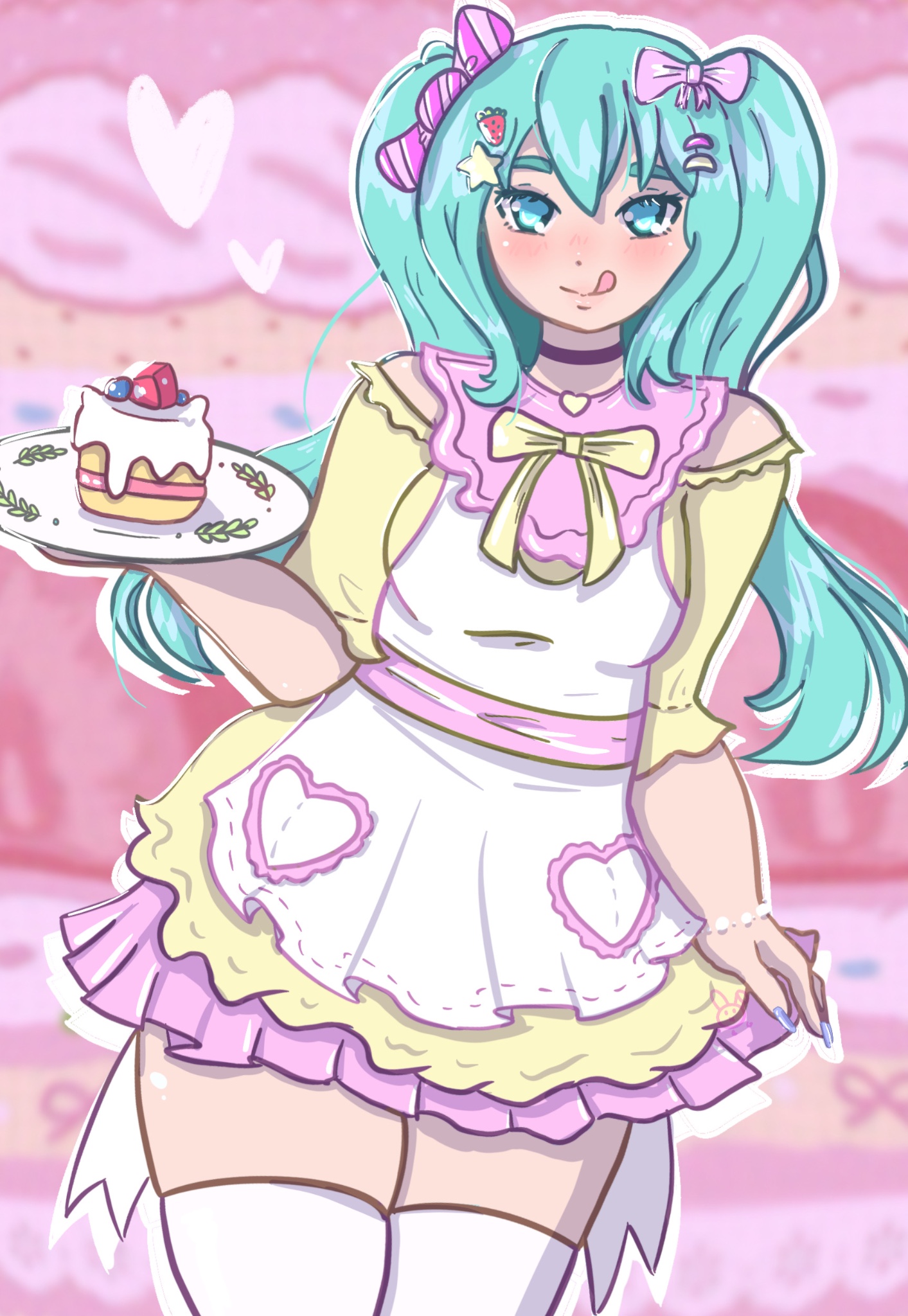 Sweet chubby Miku by Saragrillada