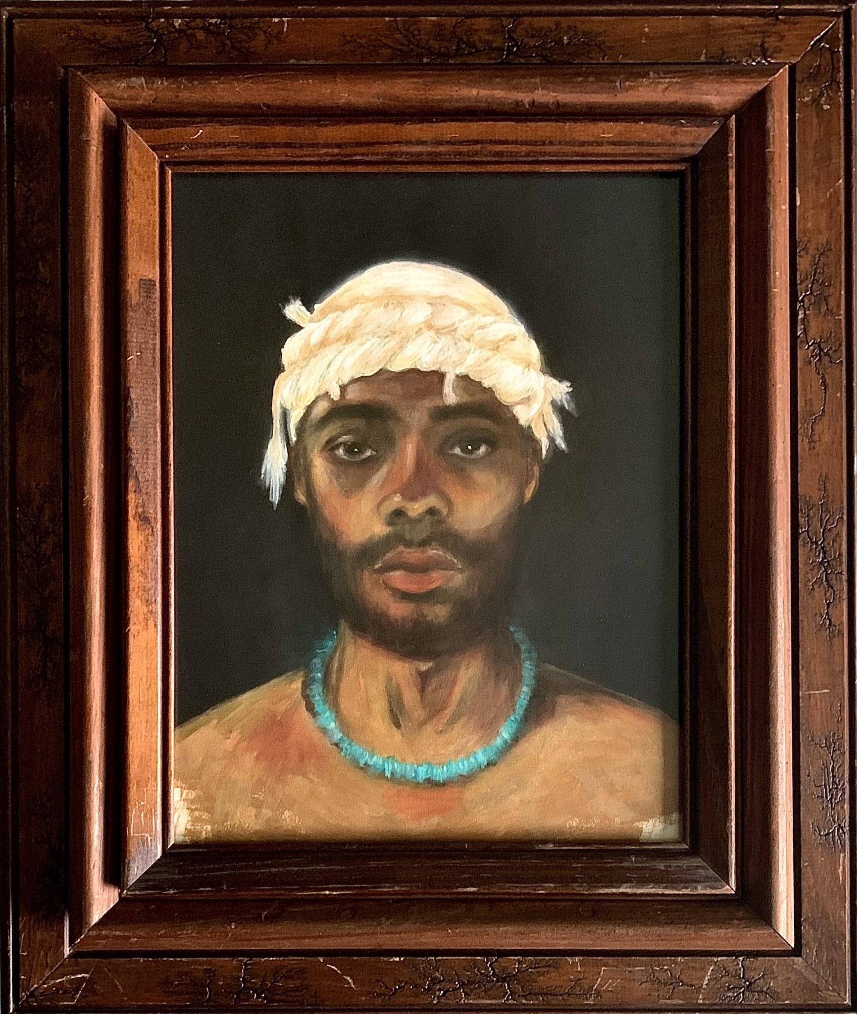 Man with Turquoise Necklace by Benoit Soulaan